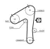 Комплект ремня ГРМ GATES K015483XS (фото 2)