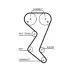 Комплект ремня ГРМ GATES K015582XS (фото 2)