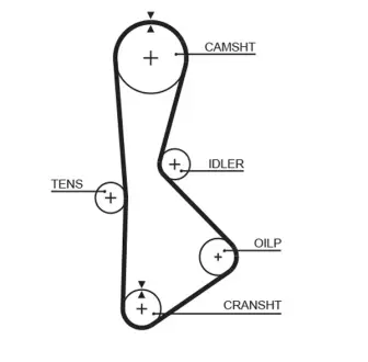 Ремень ГРМ GATES T233