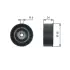 Паразитный / ведущий ролик, поликлиновой ремень GATES T36362 (фото 1)