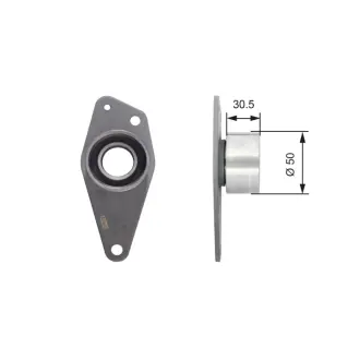 RENAULT Натяжной ролик Clio 1,7/1,9D/ Laguna 1,8-2,0/R9/11/19/21, Trafic, Volvo GATES T42088