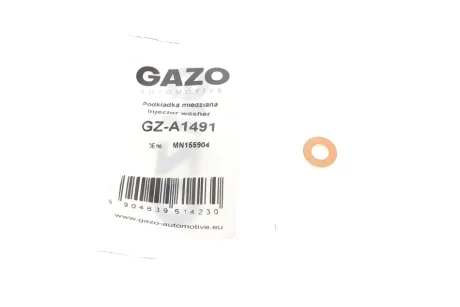 Шайба під форсунку Mitsubishi Pajero IV/L200 2.5-3.2 DI-D 07-15 GAZO GZ-A1491