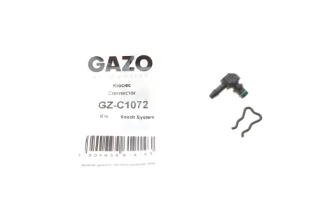 Штуцер шланга зливу Г-подібний (пласт.) (Bosch) GAZO GZ-C1072