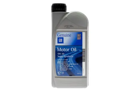 Олива 5W30 GM Super Synthetic (1L) (BMW LL-04/MB 229.31/MB 229.51/PORSCHE C30/VW 503.01/504.00/507.00) GENERAL MOTORS 93165009