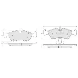 Brake pads. Колодки тормозные, дисковый тормоз GENERAL MOTORS 93176122