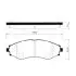 Brake pads. Колодки тормозные, дисковый тормоз GENERAL MOTORS 96253383 (фото 1)