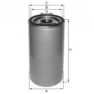 Oil filter, Spin-On. Фильтр масляный, накручиваемый GENERAL MOTORS 97730341