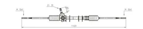Рульова рейка без гур GENERAL RICAMBI SK4002