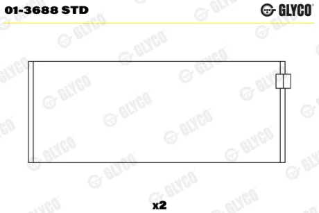 автозапчасть GLYCO 013688STD