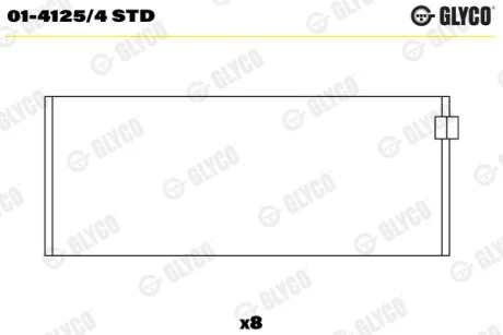 Автозапчасть GLYCO 0141254STD