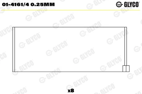 Автозапчасть GLYCO 0141614025MM