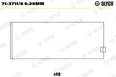 Автозапчасть GLYCO 7137116025MM