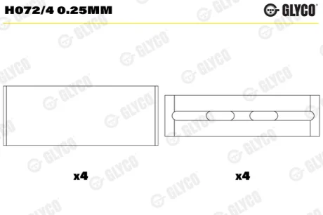 Автозапчасть GLYCO H0724025MM