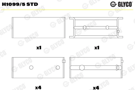 Автозапчасть GLYCO H10995STD