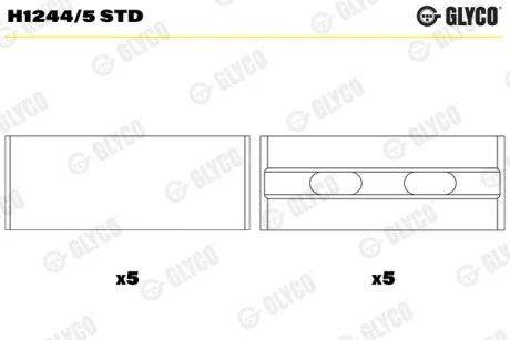 Автозапчасть GLYCO H12445STD