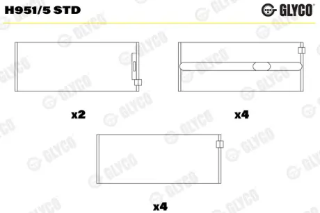 Автозапчасть GLYCO H9515STD