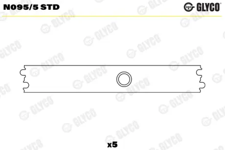 Втулки розподілвалу GLYCO N0955STD