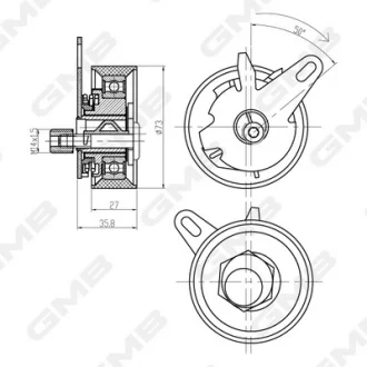 Натяжитель ремня ГРМ Audi A4/A6/A8, Q5/Q7 (3.0 TDI (EA896/EA897 ASB, BKN, BMK, GMB GTB0700