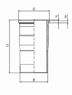 Гільза циліндра GOETZE 14-451190-00