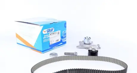 Water pump and timing belt kit. Комплект водяної помпи та ременя ГРМ GRAF KP10912