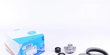 Water pump and timing belt kit. Комплект водяної помпи та ременя ГРМ GRAF KP13525