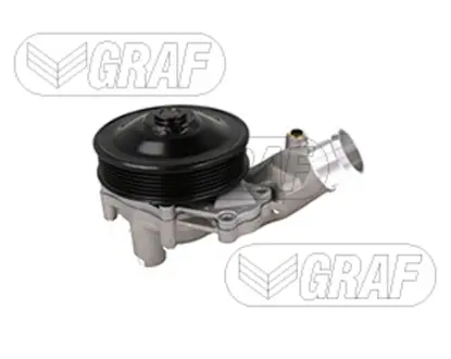 Помпа води Land Rover Discovery/Range Rover/Sport 3.0/5.0 09-/Defender 21- (B/B) (7 лоп.) (6 кан) (з корпусом) GRAF PA1495