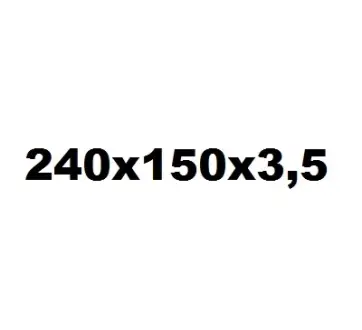 Накладка фрикційна, диск зчеплення, несвердлена GRTECH GRT0449D24015035U
