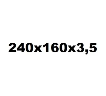 Накладка фрикційна, диск зчеплення, несвердлена GRTECH GRT0449D24016035U