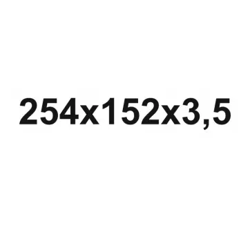 Накладка фрикційна, диск зчеплення, несвердлена GRTECH GRT0449D25415235U