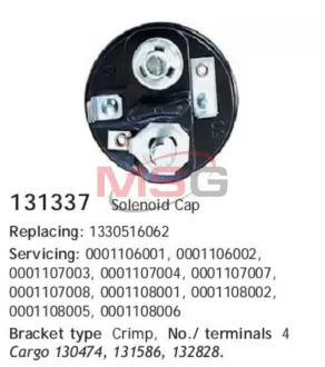 Кришка втягуючого реле HC-CARGO 131337
