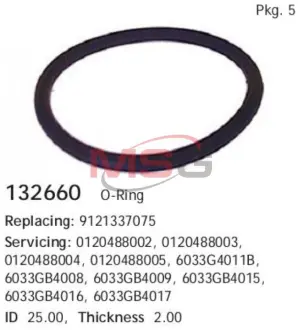 Сальник гумометалевий HC-CARGO 132660