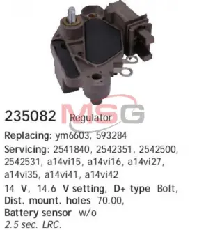 A_Реле-регулятор Valeo A14VI15, 16, 27, 35, 41, 42 PEUGEOT Boxer/Expert \'\'2.0HDI HC-CARGO 235082