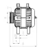 Генератор Ford Transit Custom 2.0 EcoBlue 15-23 (14V/240A) = 116635 HC-CARGO F032116635 (фото 1)