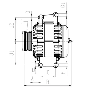 Генератор MB Sprinter 906 06-18 (14V/220A) = 116704 знято з постачання! HC-CARGO F032116704