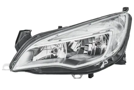 HELLA OPEL Фара основна галоген з лампами,мотором,H7/H7 W21/5W лів.Astra J 09- HELLA PAGID 1EG010011311