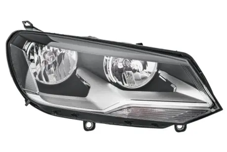HELLA VW Фара основна галоген з мотором,з лампами H15 H7/H7 W5W WY21W прав.Touareg 10- HELLA PAGID 1EJ010328221