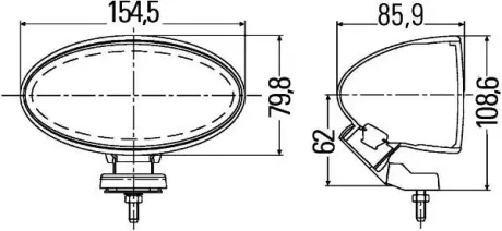 Противотуманная фара Comet 100 HELLA PAGID 1NA 007 891-831
