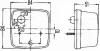 Ліхтар лів/прав CATERPILLAR 950G, 962G, 966G, 972G, M312, M313C, M315, M315C, M316C, M318, M318C, M320, M322C HELLA PAGID 2BA003014011 (фото 3)