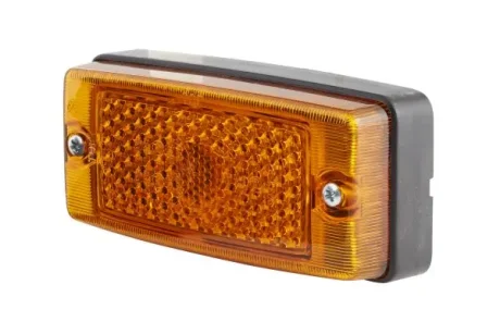 Габаритні ліхтарі лів/прав, помаранчевий, Halogen/R5W, висота 43мм ширина 124мм глибина 62мм, болт/горизонтальне кріплення/кріплення вертикальне, 12/24В (IP5K9K) HELLA PAGID 2PS004361001