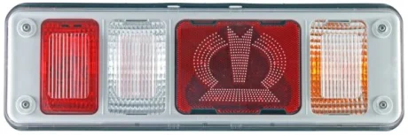 Ліхтар задній Прав (LED/P21W, 24В, з індикатором, світло протитуманних фар, світло заднього ходу, із стоп-сигналом, паркувальні вогні, аварійний трикутник) KRONE HELLA PAGID 2VP340961521
