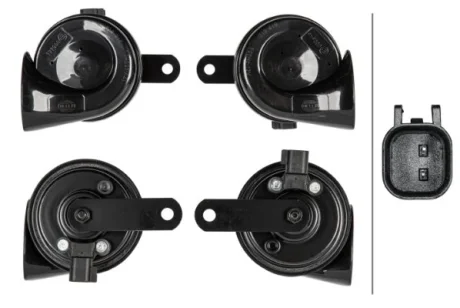Сигнал (400-500Гц 110дБ 12В) FORD B-MAX, C-MAX, C-MAX II, COUGAR, COURIER, ECOSPORT, ESCORT CLASSIC, ESCORT VI, FIESTA, FIESTA IV, FIESTA V, FIESTA VI, FIESTA VII, FOCUS C-MAX, FOCUS I 02.99- HELLA PAGID 3FH012010081
