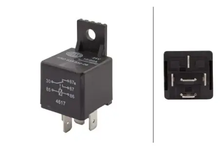 HELLA Реле 24 В, 20А, 5 -пол., від -40 °C, до 125 °C HELLA PAGID 4RD933332061