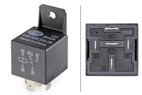 HELLA Реле 12 В, 30A/40A, 5 -пол., від -40 °C, до 125 °C HELLA PAGID 4RD933332361