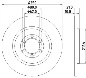 Тормозной диск HELLA PAGID 50113