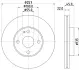 Тормозной диск HELLA PAGID 50202 (фото 1)