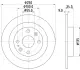 Тормозной диск HELLA PAGID 50203 (фото 1)