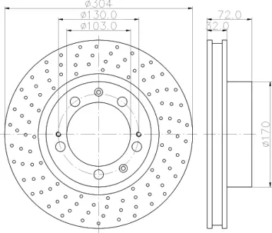 Тормозной диск HELLA PAGID 50208