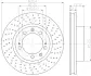 Тормозной диск HELLA PAGID 50209 (фото 1)