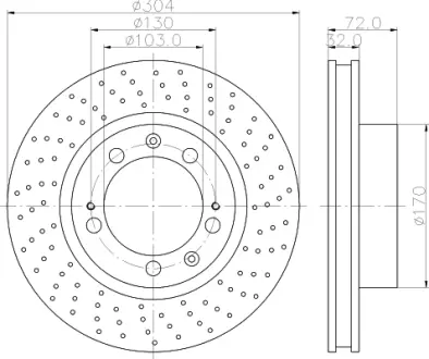 Тормозной диск HELLA PAGID 50209