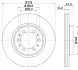 Тормозной диск HELLA PAGID 50219 (фото 1)